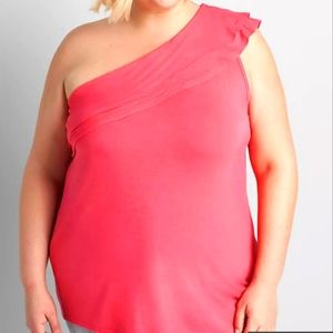 💜5 for $10💜 NWT Women's Lane Bryant one shoulder top